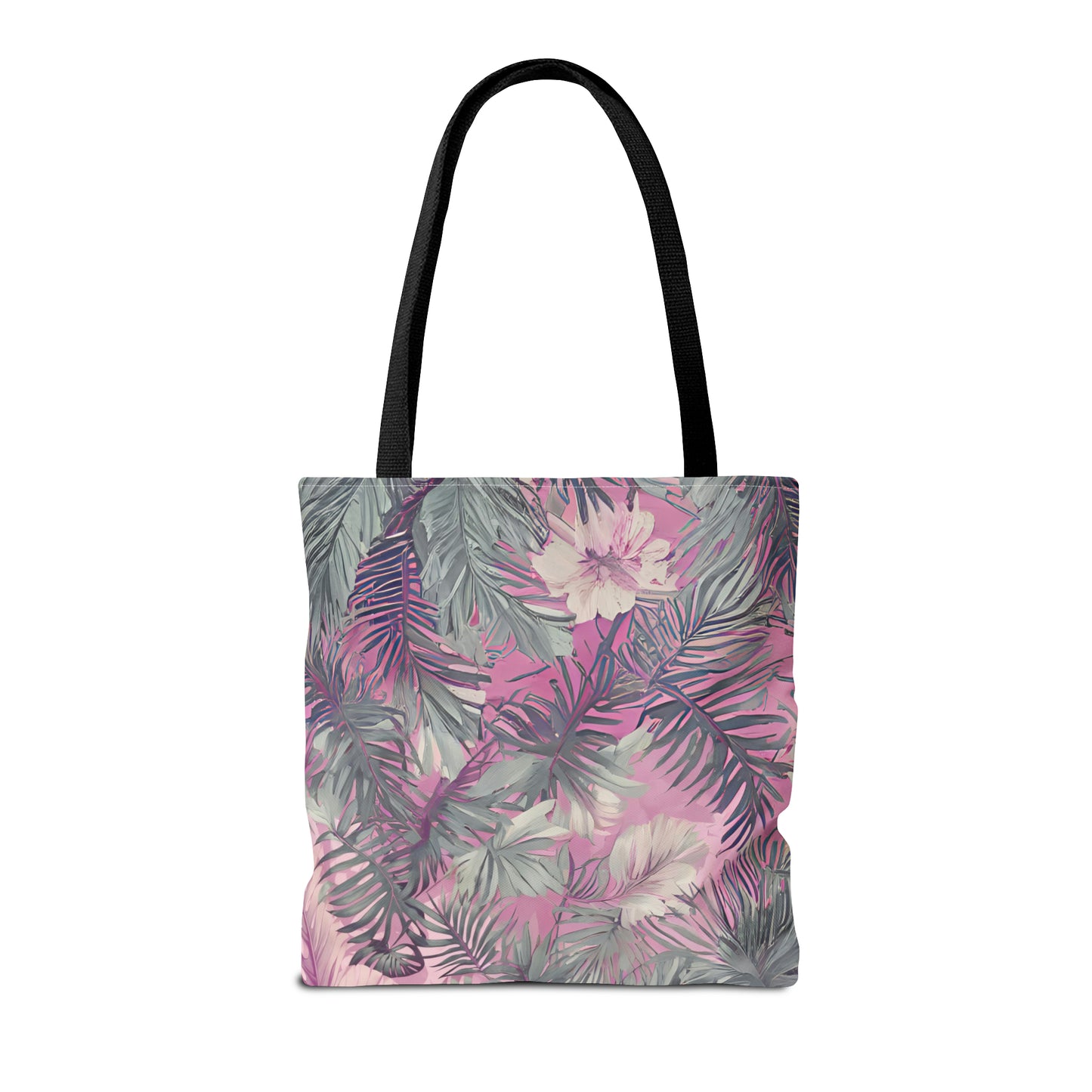 Hawaiian Tropical Print Soft Pink Tote Bag