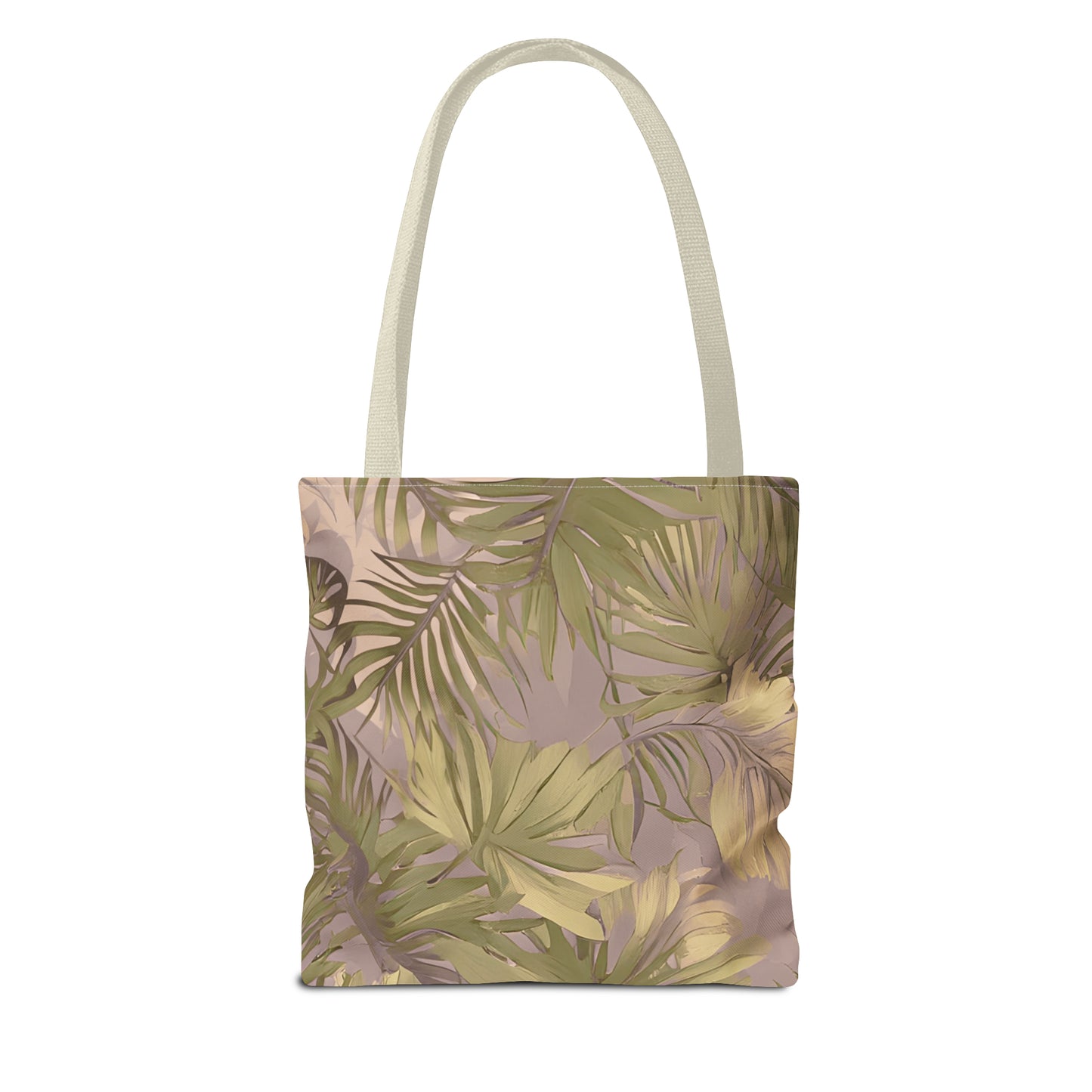 Hawaiian Tropical Print Soft Tones Tote Bag