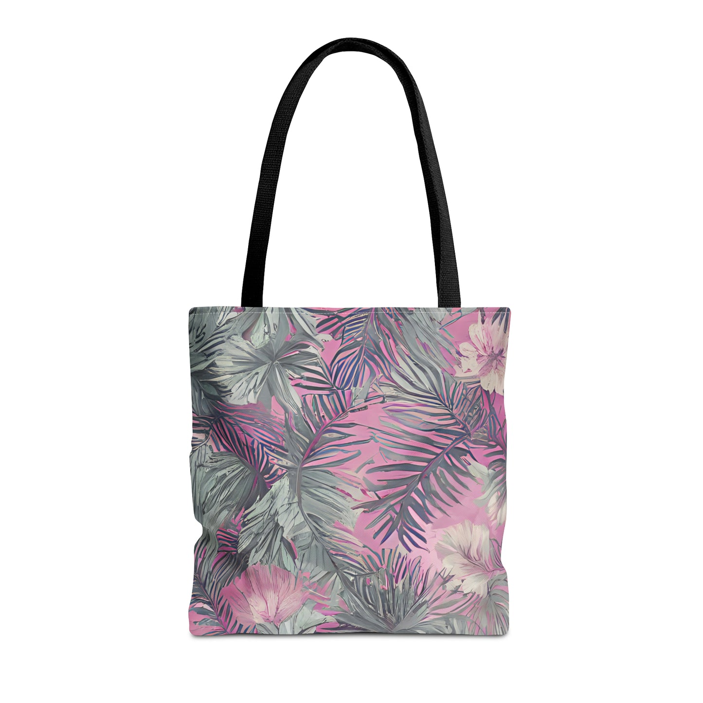 Hawaiian Tropical Print Soft Pink Tote Bag