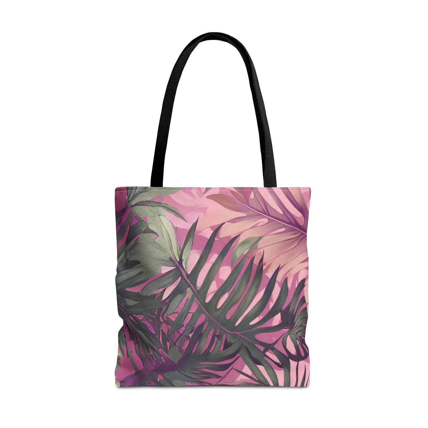 Hawaiian Tropical Print Pink Tones Tote Bag