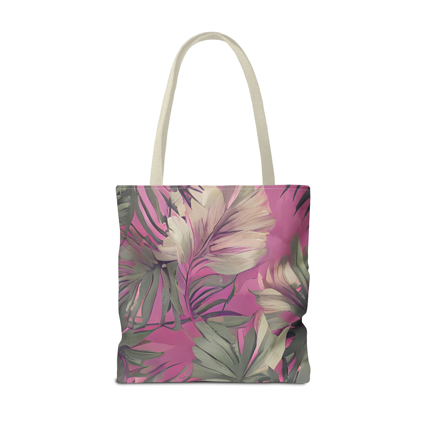 Hawaiian Tropical Print Pink Tones Tote Bag