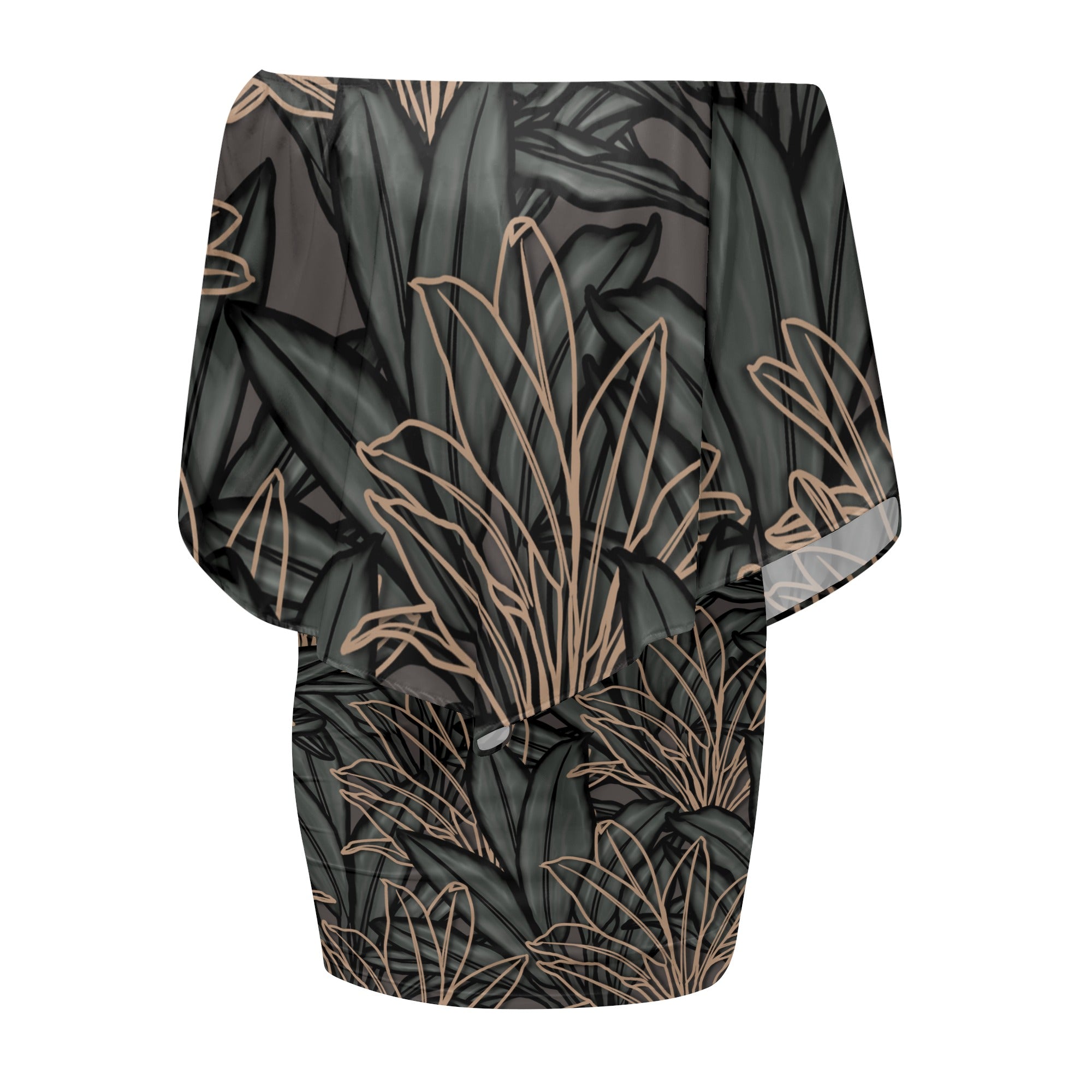 La'i Ti-Leaf Hawaiian Print Women's Off-the-shoulder Tube Dress