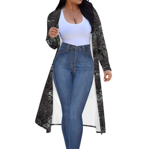 'Ohi'a Lehua Hawaiian Print Women's Long Sleeve Jacket Cardigan