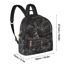 Load image into Gallery viewer, &#39;Ohi&#39;a Lehua Hawaiian Print Mini Backpack - Faux Leather