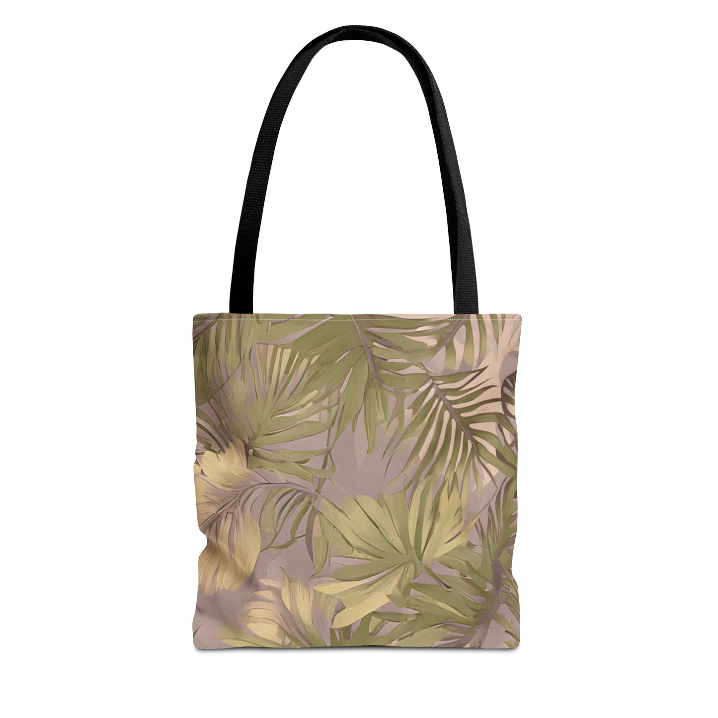 Hawaiian Tropical Print Soft Tones Tote Bag