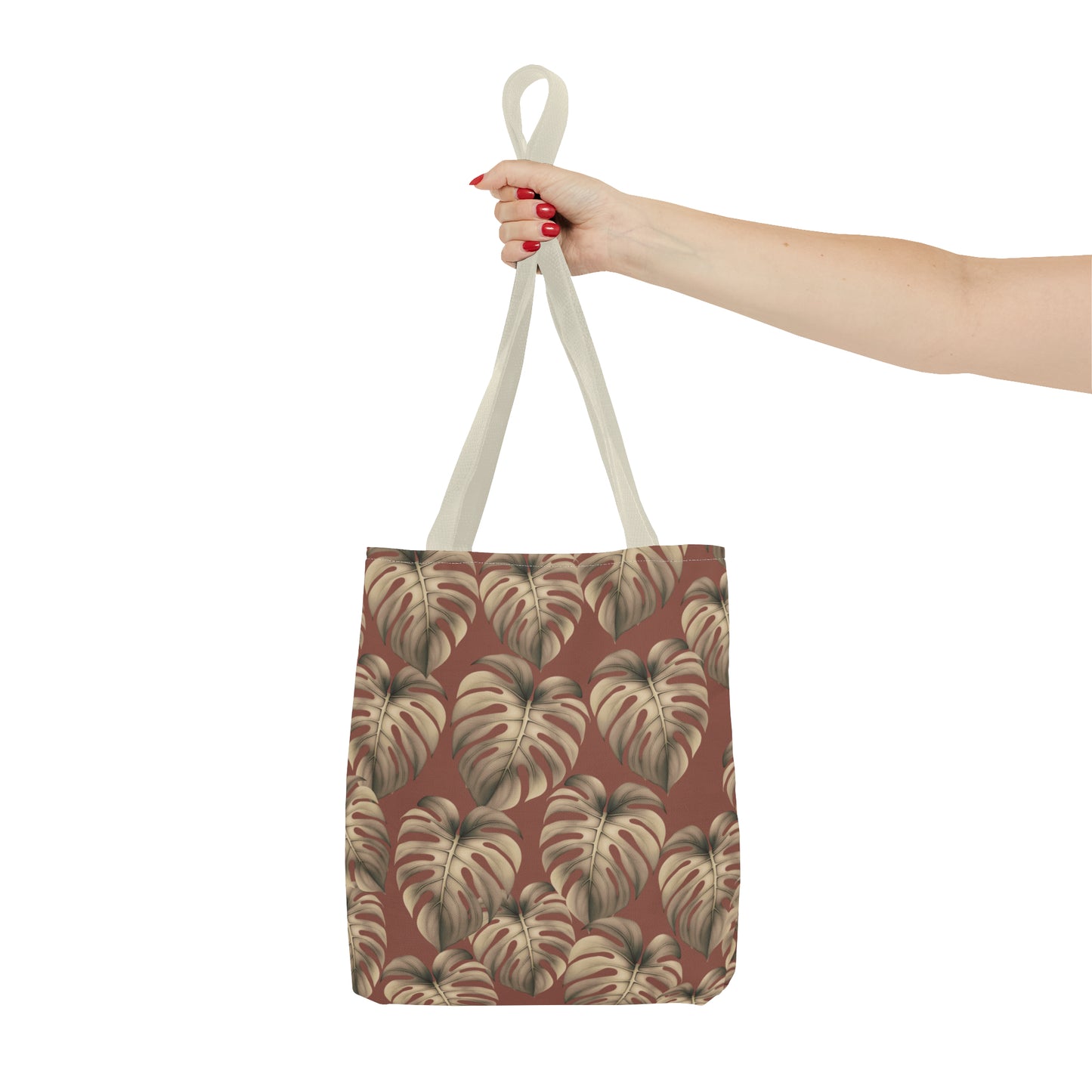 Monstera Mauve Tote Bag