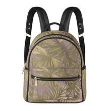 Load image into Gallery viewer, Hawaiian Tropical Print Soft Tones Mini Backpack - Faux Leather