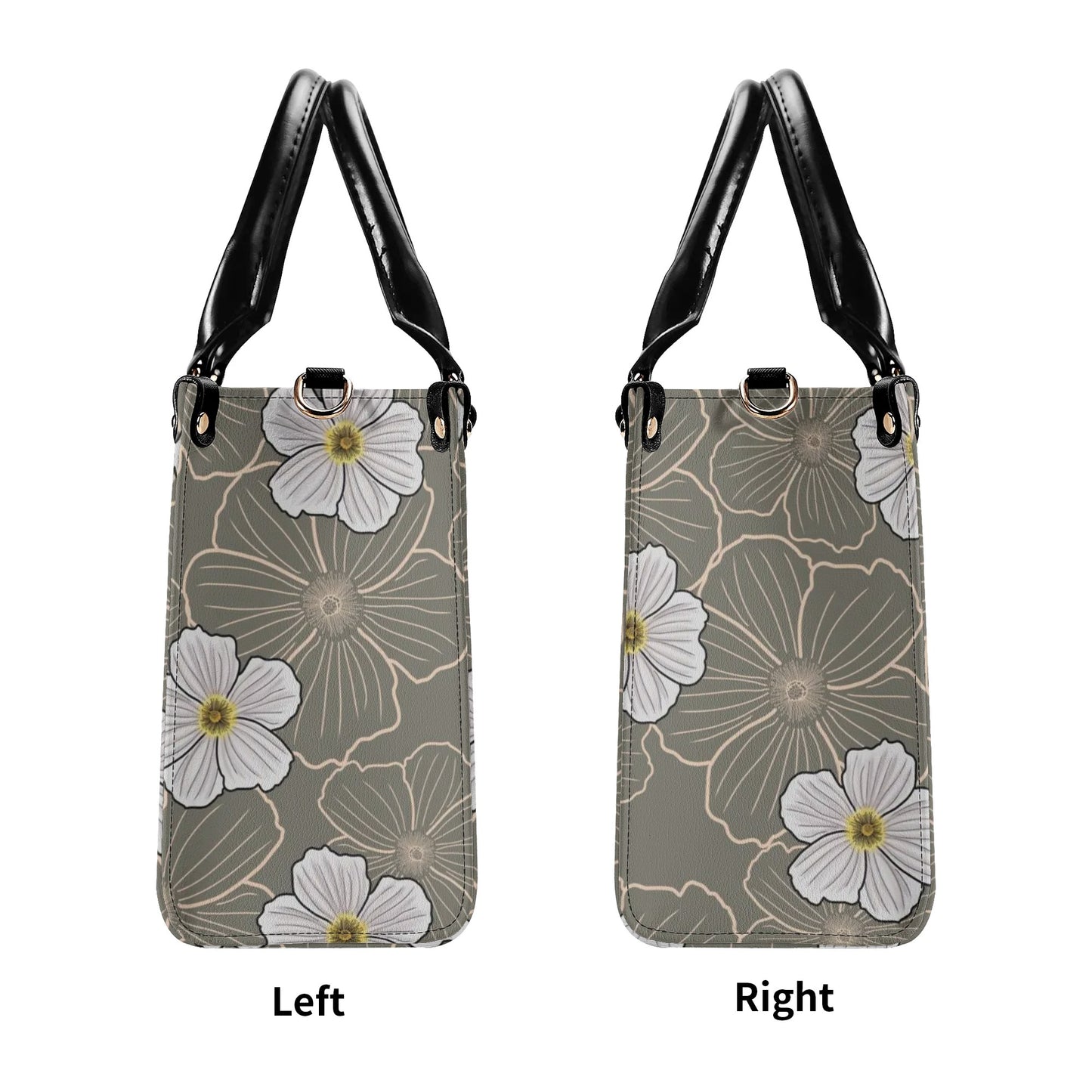 Pua Kala Hawaiian Poppy Faux Leather Tote - The Haunani Tote Bag