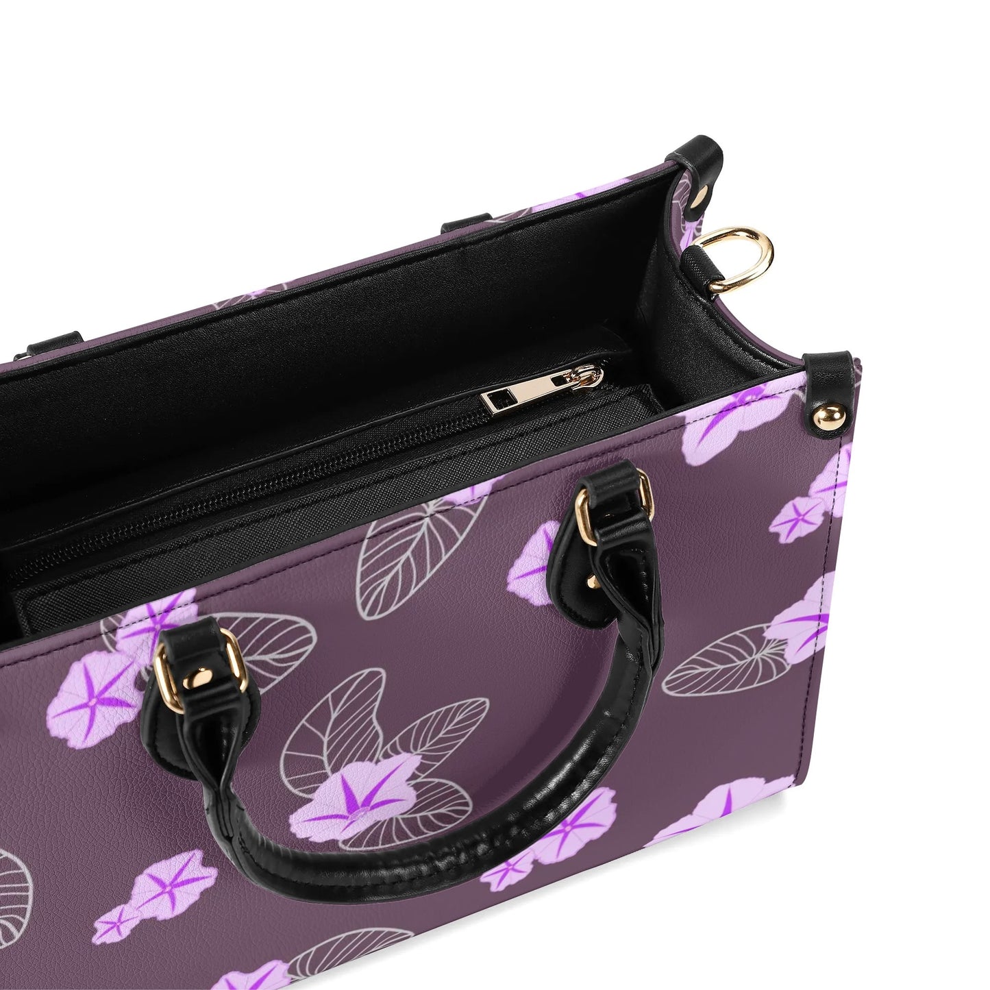 Pōhuehue Faux Leather Tote - The Haunani Tote in Purple Hues