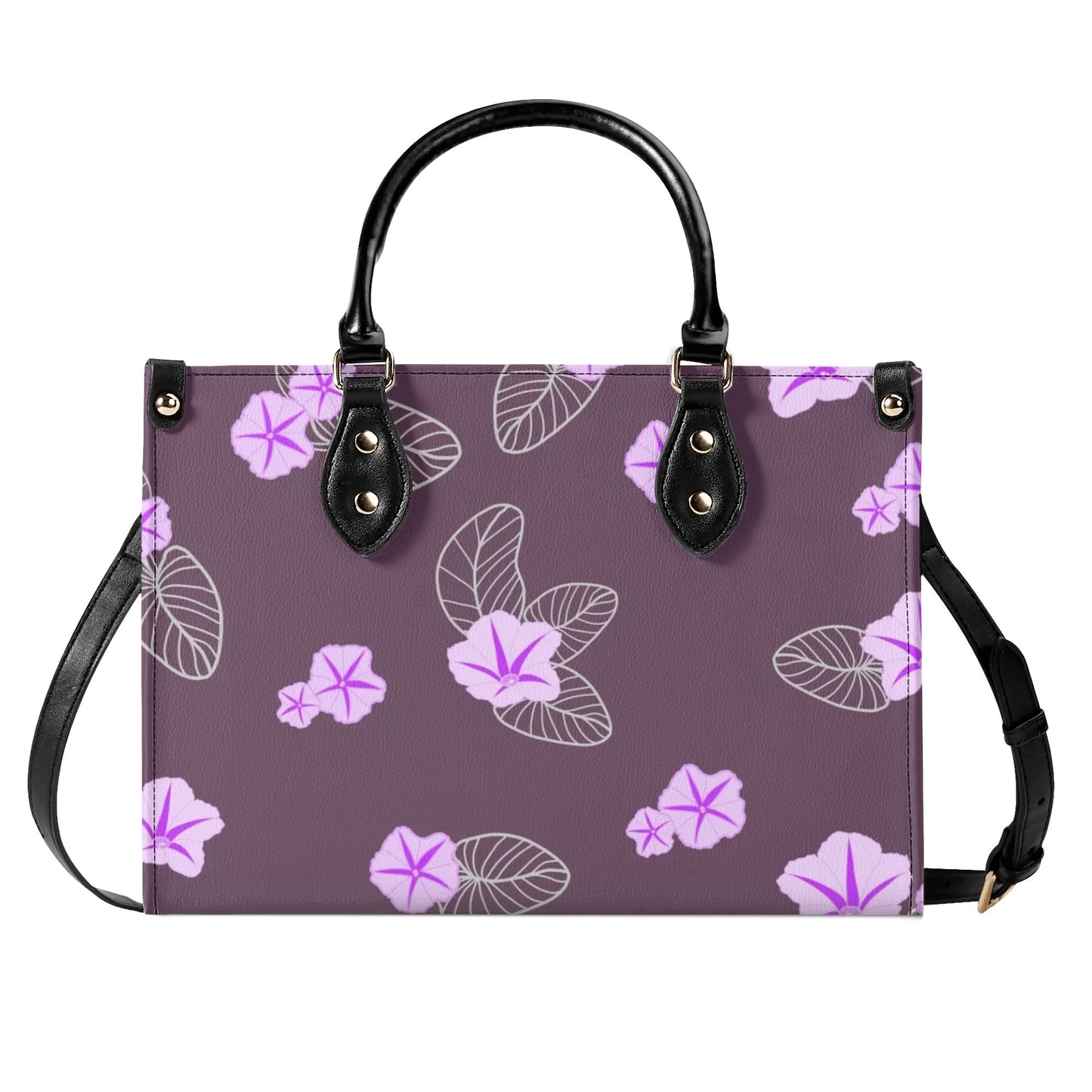 Pōhuehue Faux Leather Tote - The Haunani Tote in Purple Hues