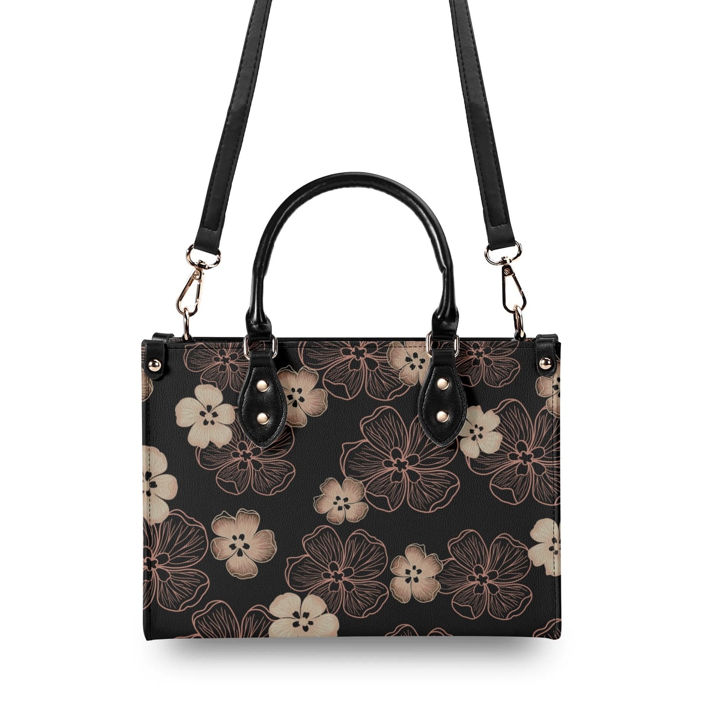 Hau Flower Faux Leather Tote - The Haunani Tote Bag