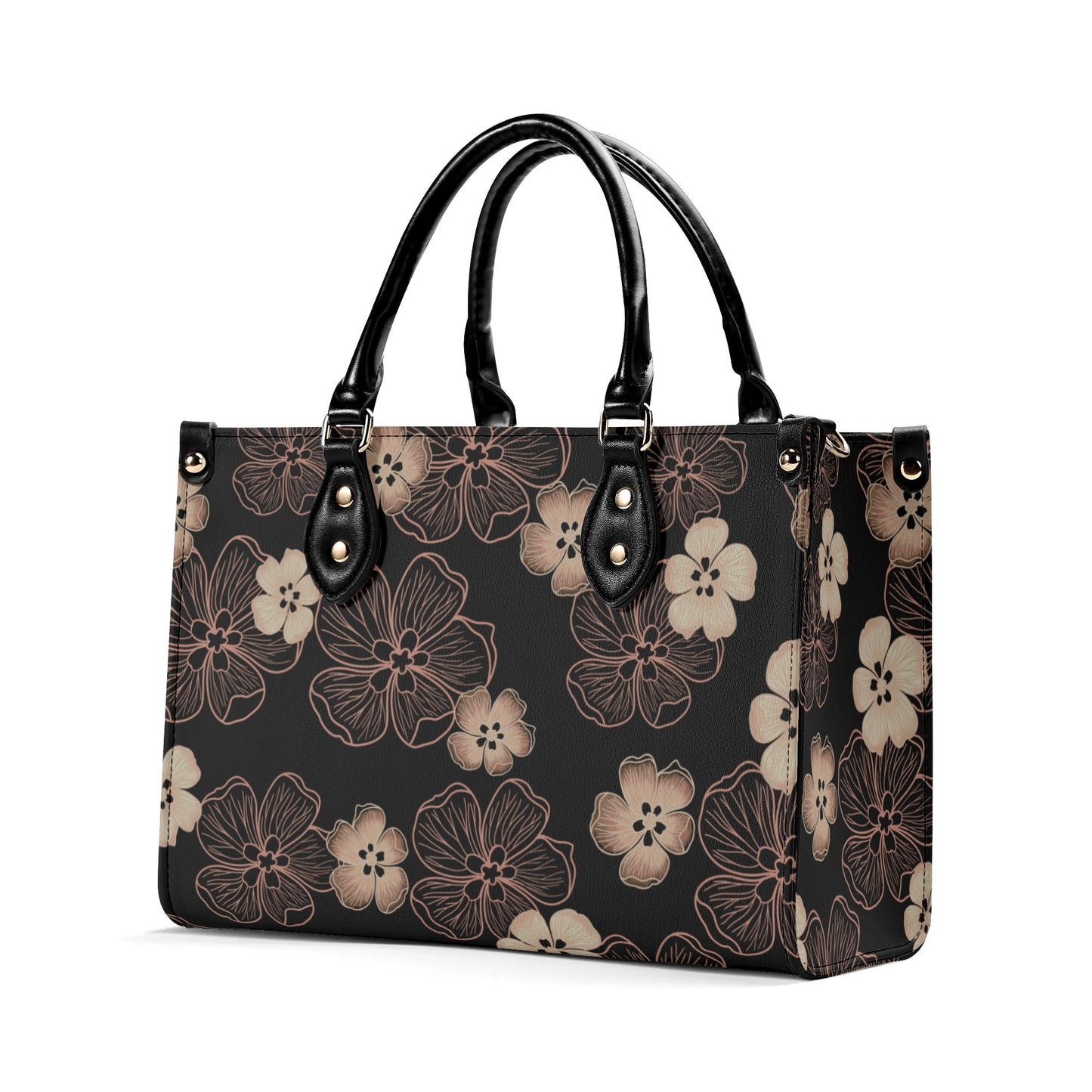 Hau Flower Faux Leather Tote - The Haunani Tote Bag