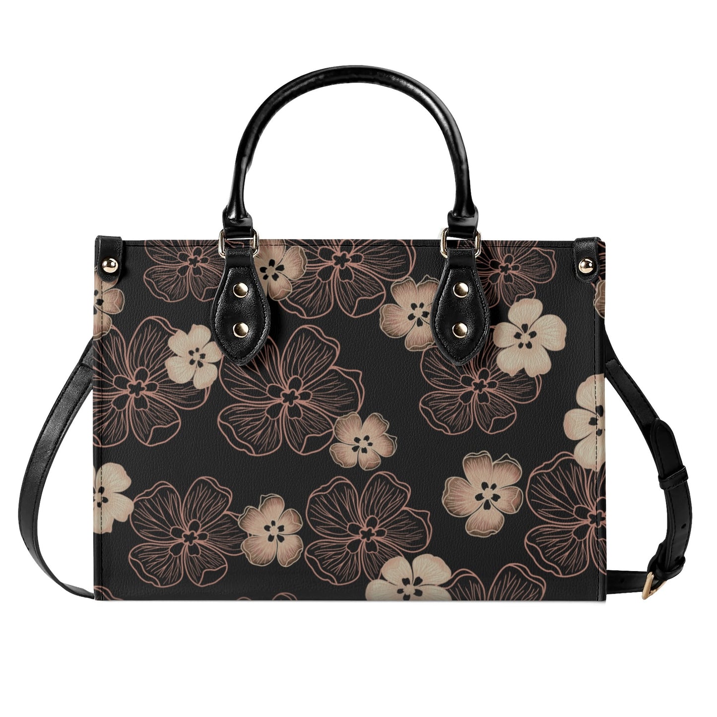 Hau Flower Faux Leather Tote - The Haunani Tote Bag