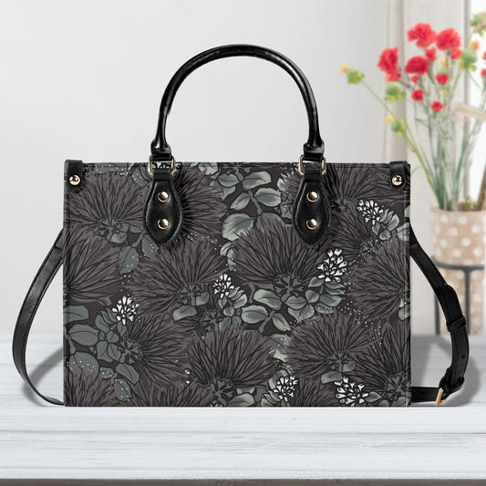 ʻŌhiʻa Lehua Faux Leather Tote - The Haunani Tote Bag