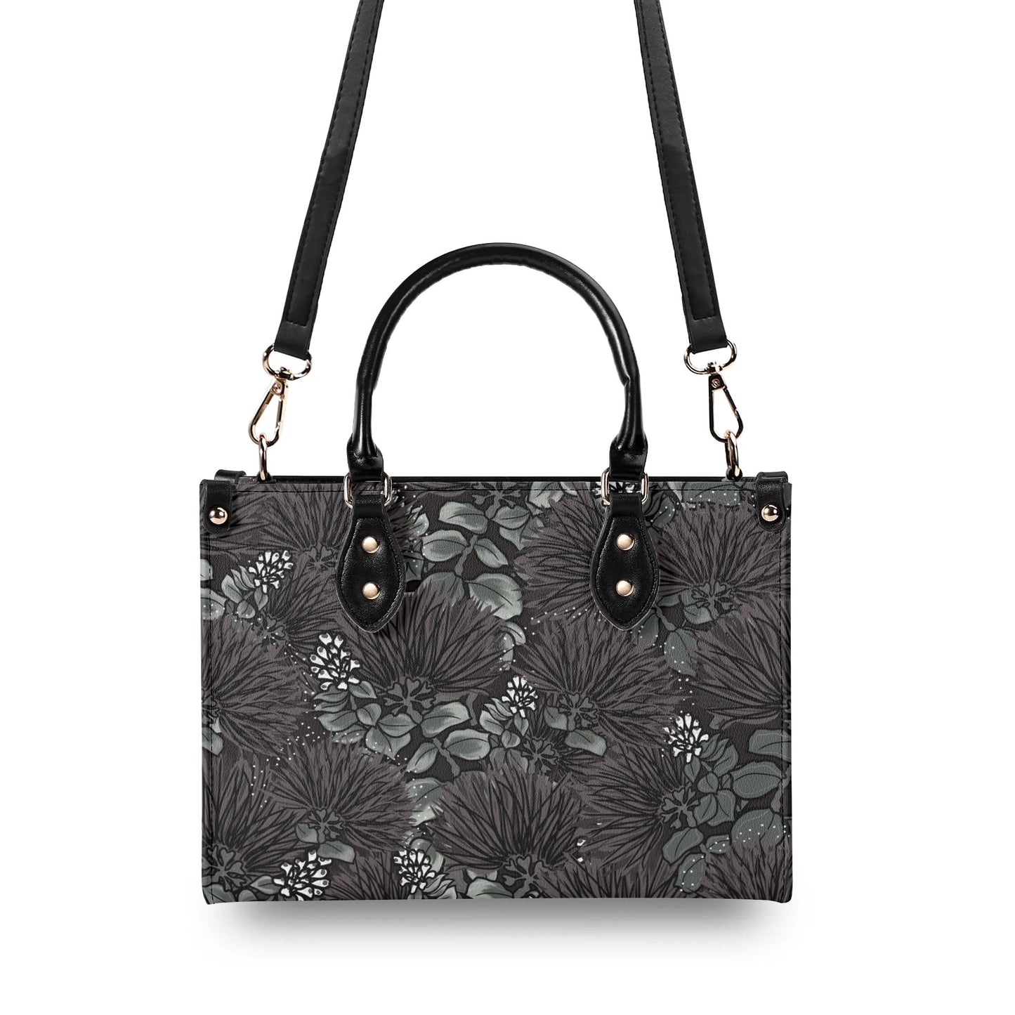 ʻŌhiʻa Lehua Faux Leather Tote - The Haunani Tote Bag