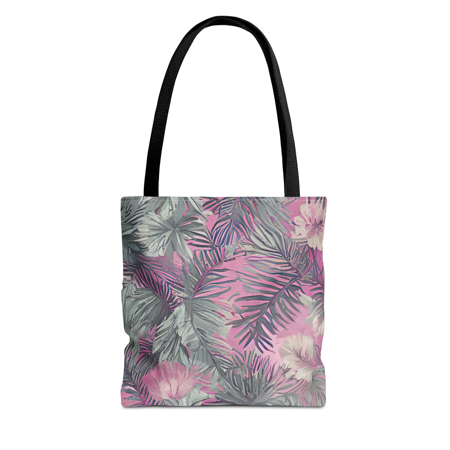 Hawaiian Tropical Print Soft Pink Tote Bag