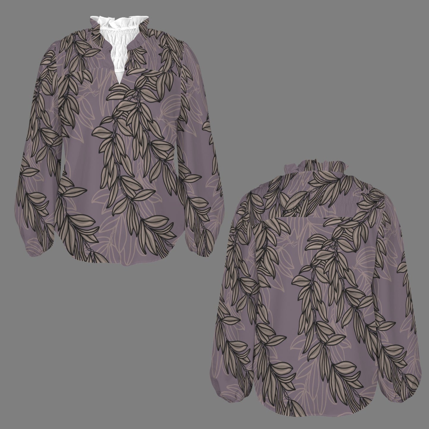 Mālie Blouse in Maile - Lavender