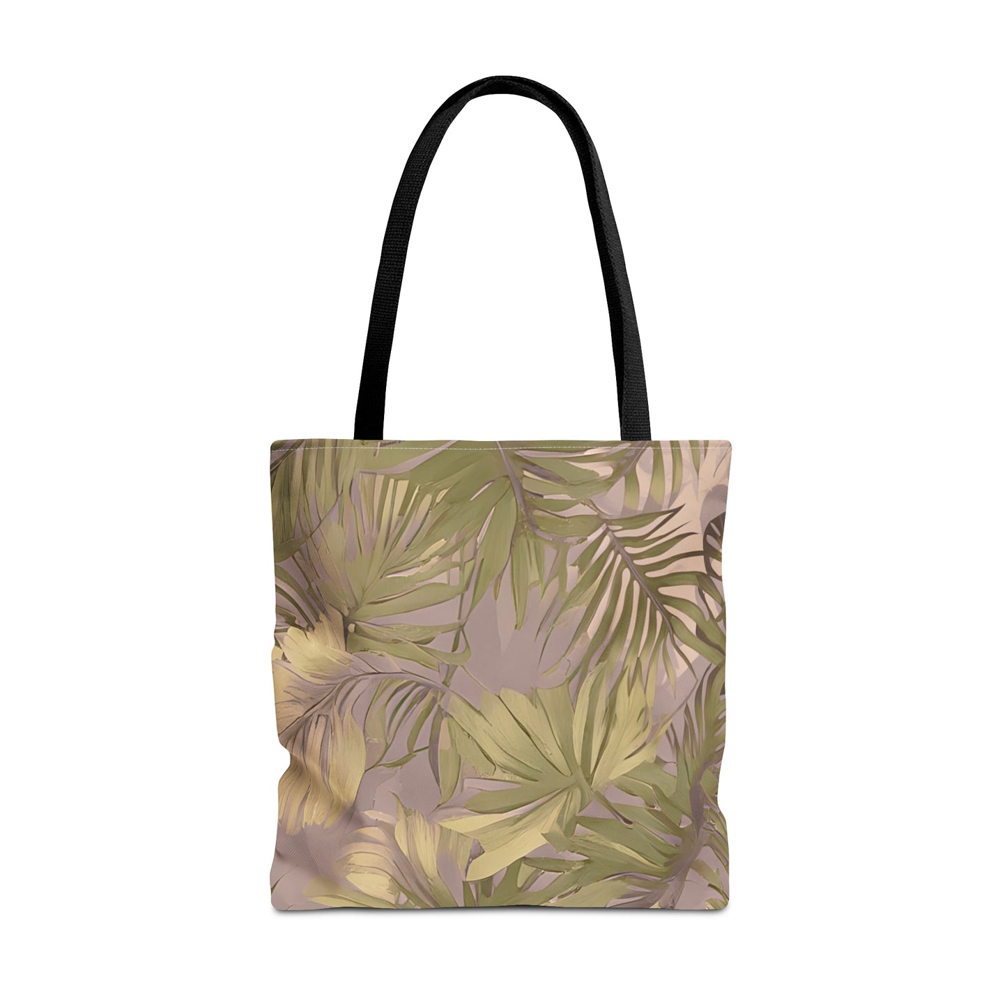 Hawaiian Tropical Print Soft Tones Tote Bag