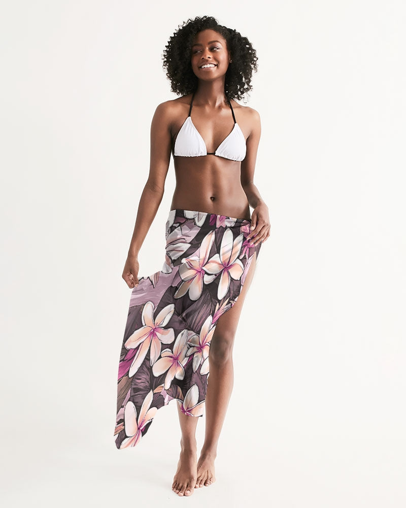 Plumeria Hawaiian Print Pareo Sarong