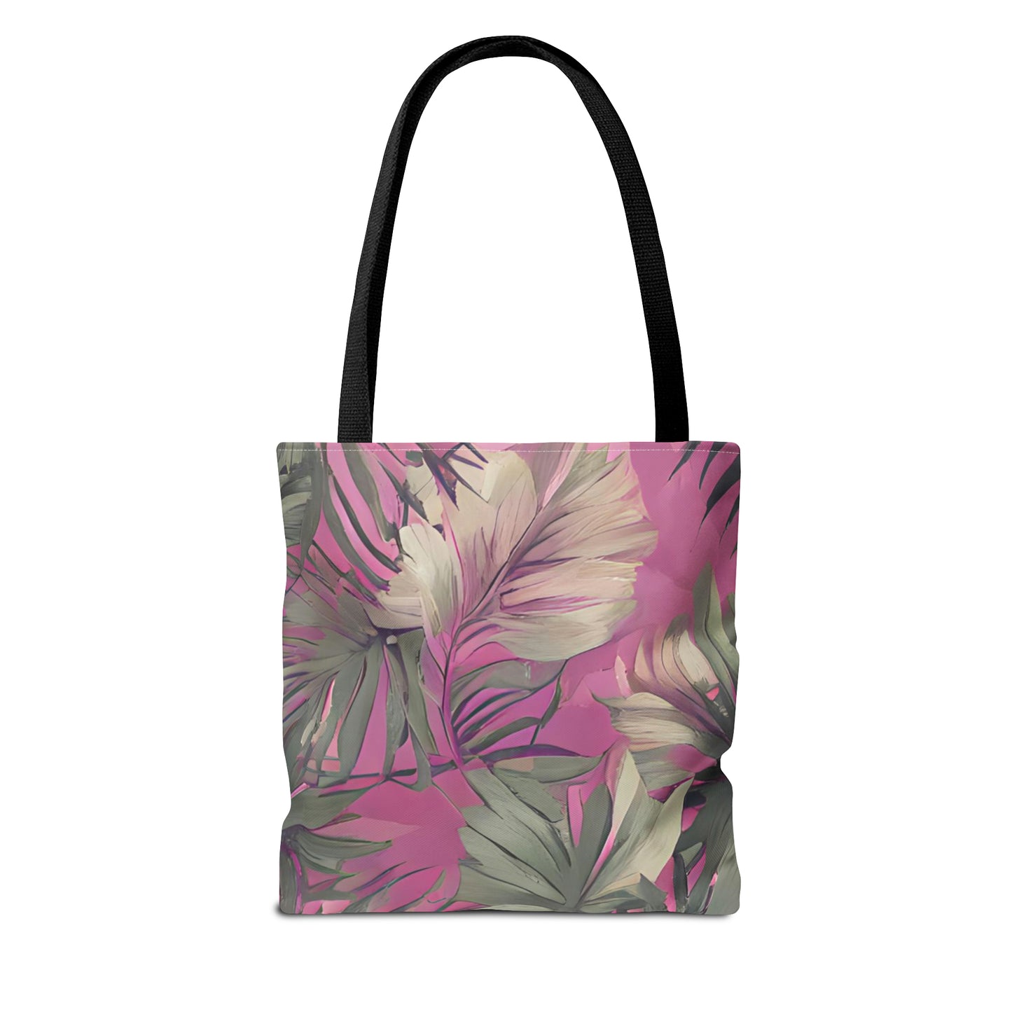 Hawaiian Tropical Print Pink Tones Tote Bag