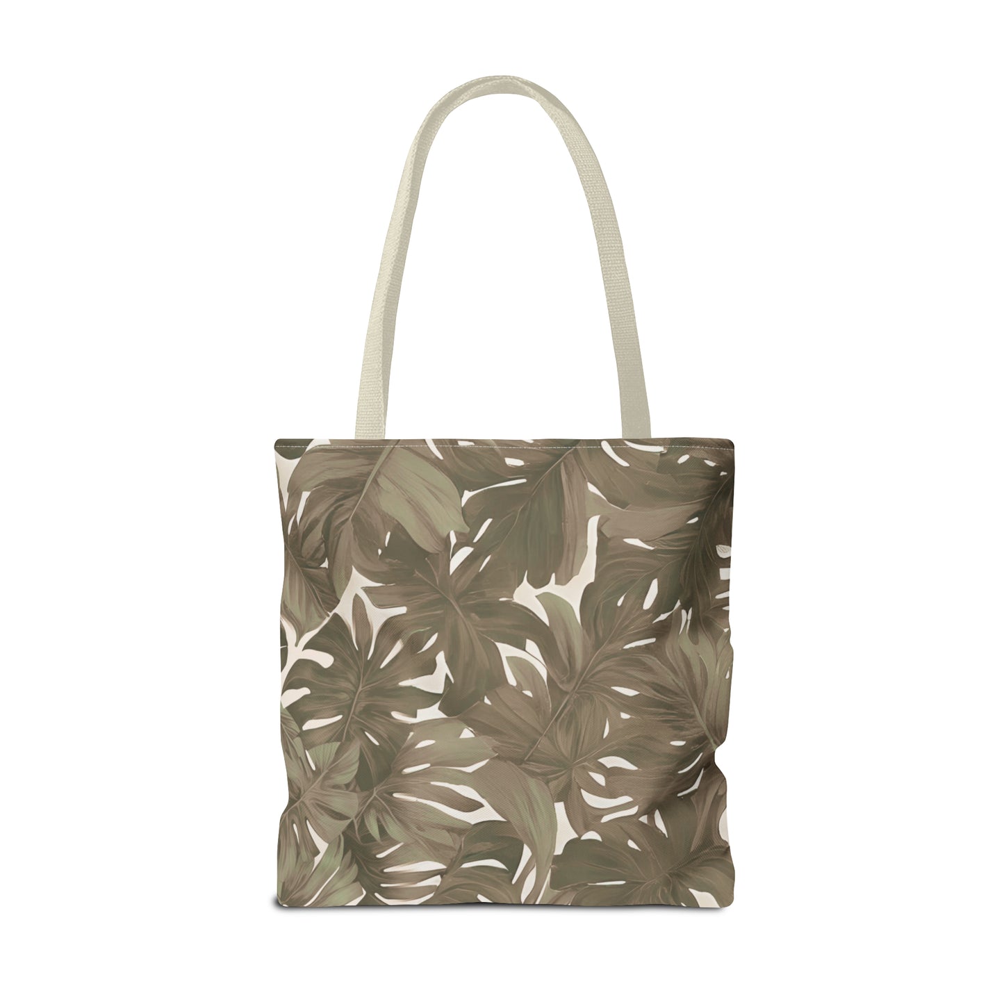 Monstera Tropical Hawaiian Print Neutral Tote Bag