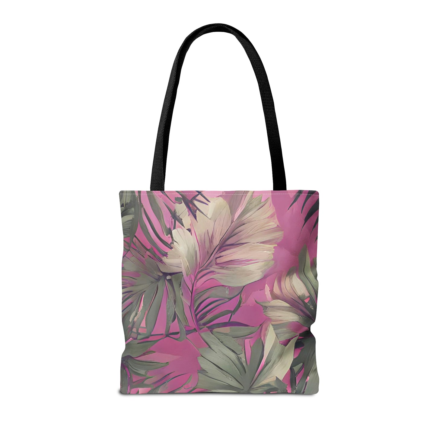 Hawaiian Tropical Print Pink Tones Tote Bag