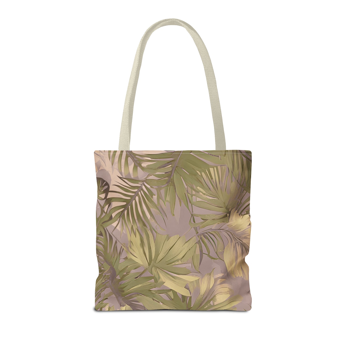 Hawaiian Tropical Print Soft Tones Tote Bag