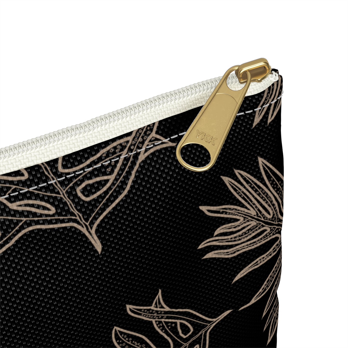 Lauae Fern - Black and Taupe Accessory Zip Pouch