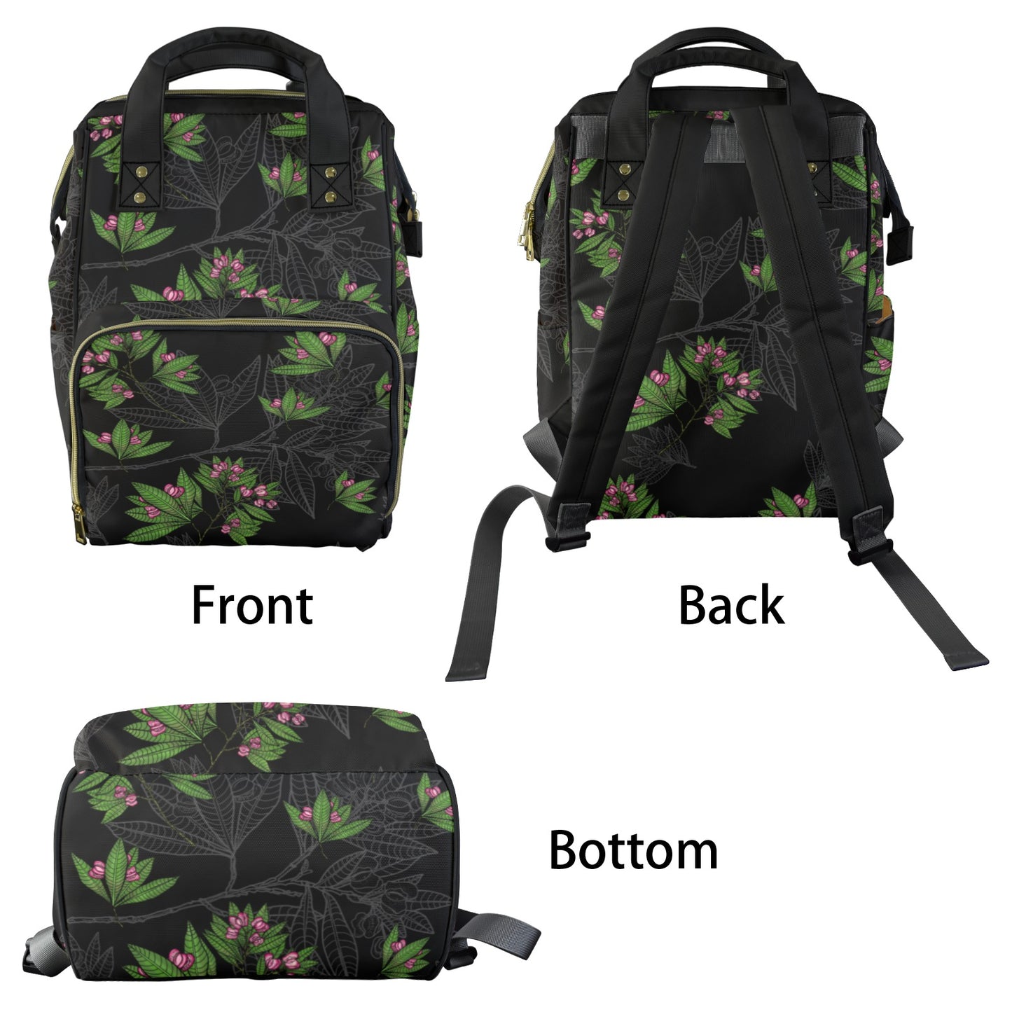 A'ali'i Flower Hawaiian Print Multi-Purpose Backpack