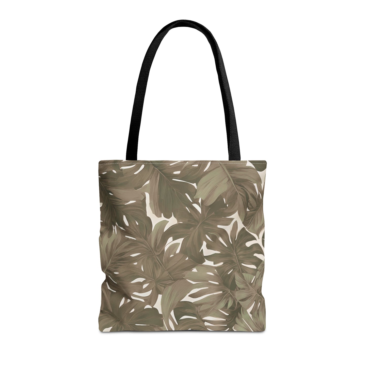 Monstera Tropical Hawaiian Print Neutral Tote Bag