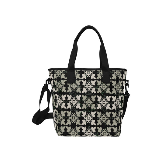 Kukui Kapa Kuiki Hawaiian Print Tote Bag Crossbody with Shoulder Strap