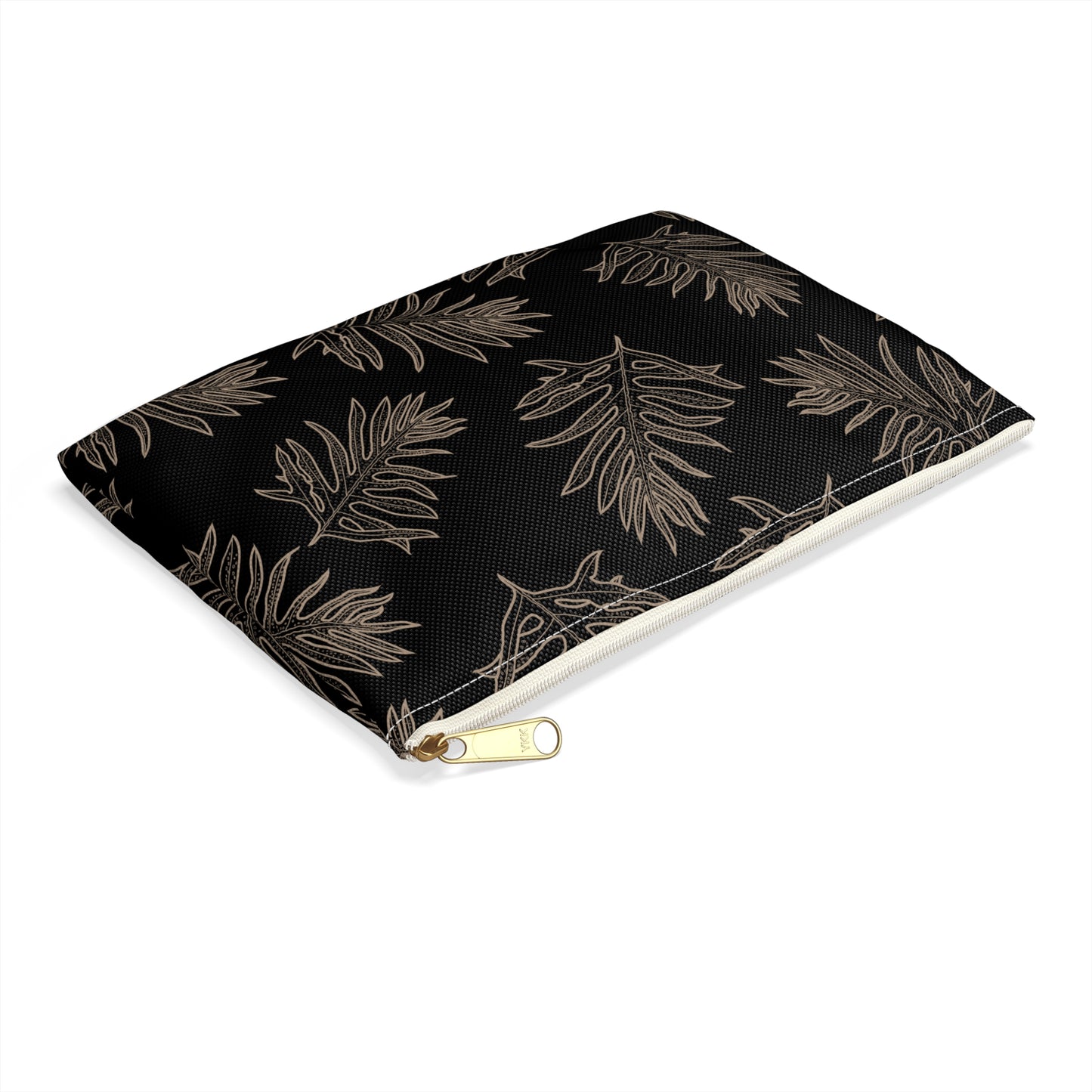 Lauae Fern - Black and Taupe Accessory Zip Pouch