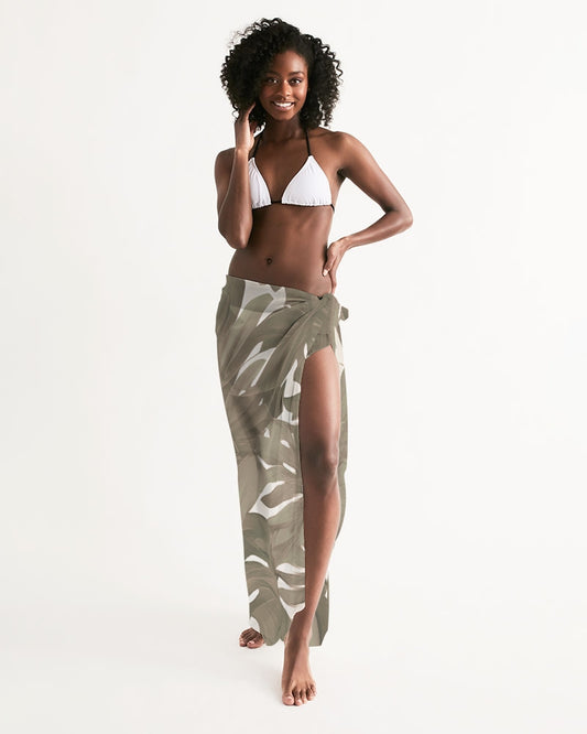 Monstera Neutrals Pareo Sarong