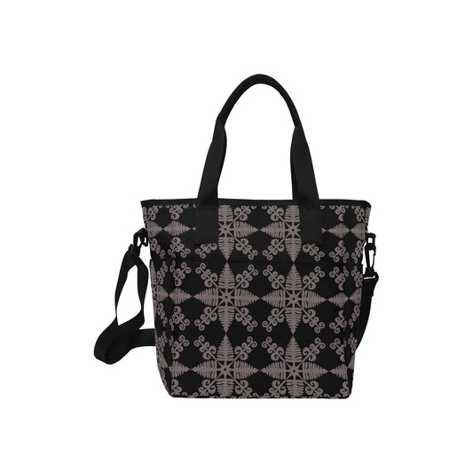 Hawaiian Fern Kapa Kuiki Print Tote Bag Crossbody with Shoulder Strap