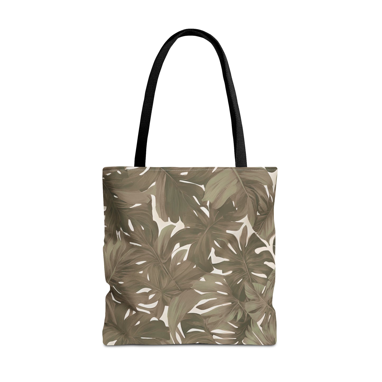 Monstera Tropical Hawaiian Print Neutral Tote Bag