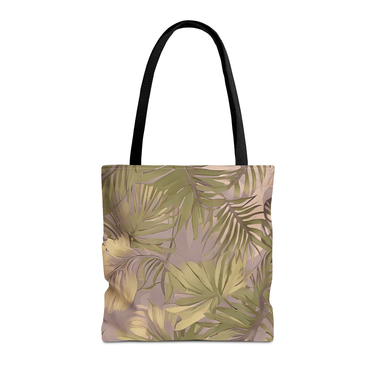 Hawaiian Tropical Print Soft Tones Tote Bag