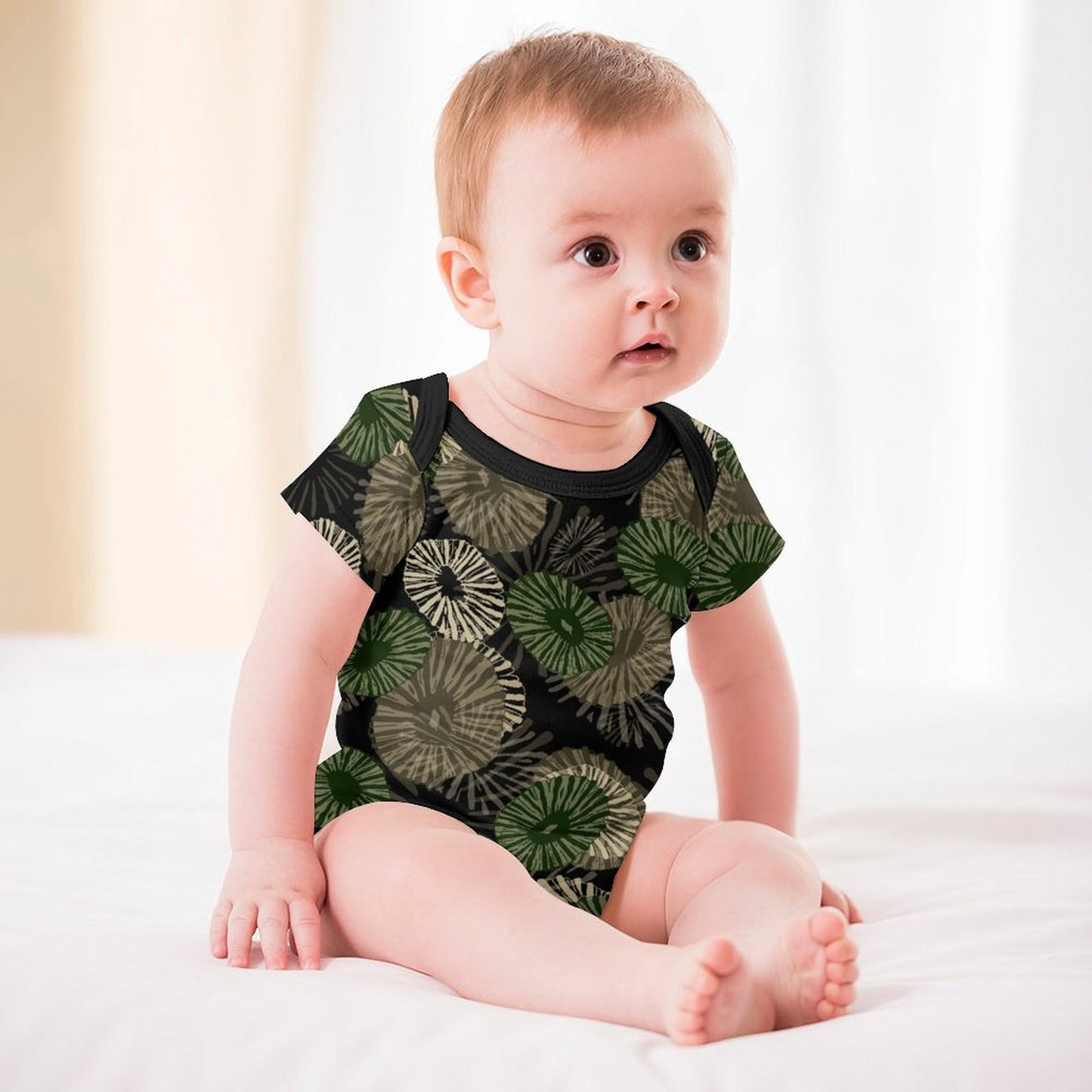 'Opihi Hawaiian Print Baby Onesie - Camouflage
