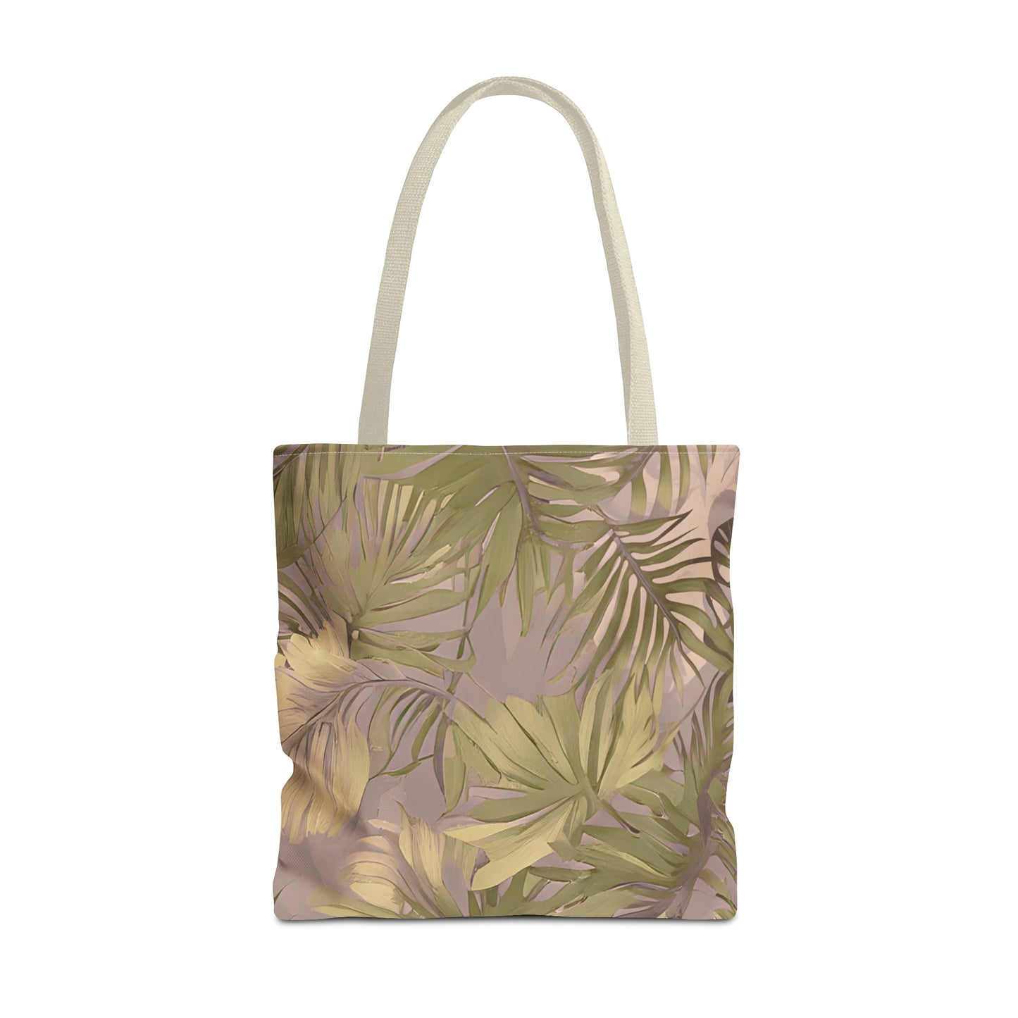 Hawaiian Tropical Print Soft Tones Tote Bag