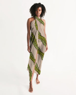 Pakalana Lei Hawaiian Print Pareo Sarong - Neutral