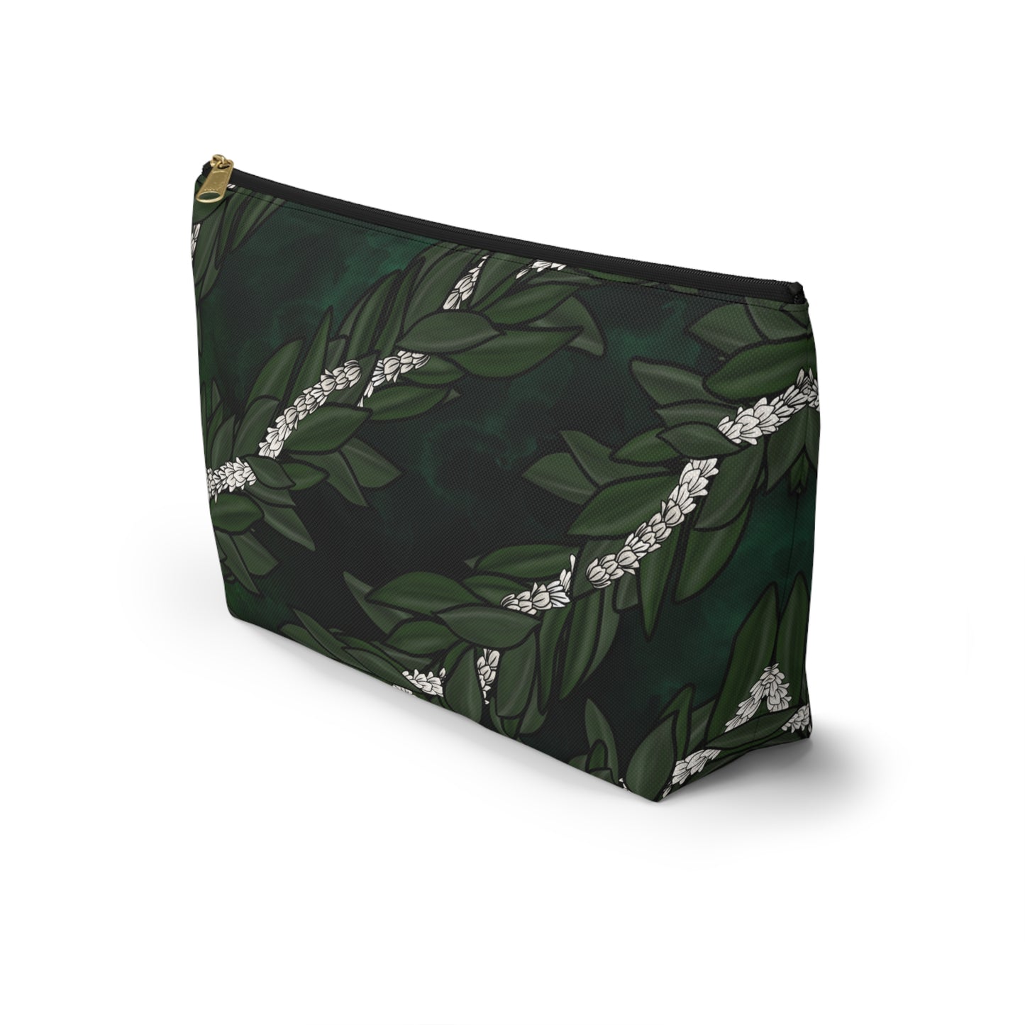 Pikake Maile Lei Accessory Pouch w/ T-Bottom
