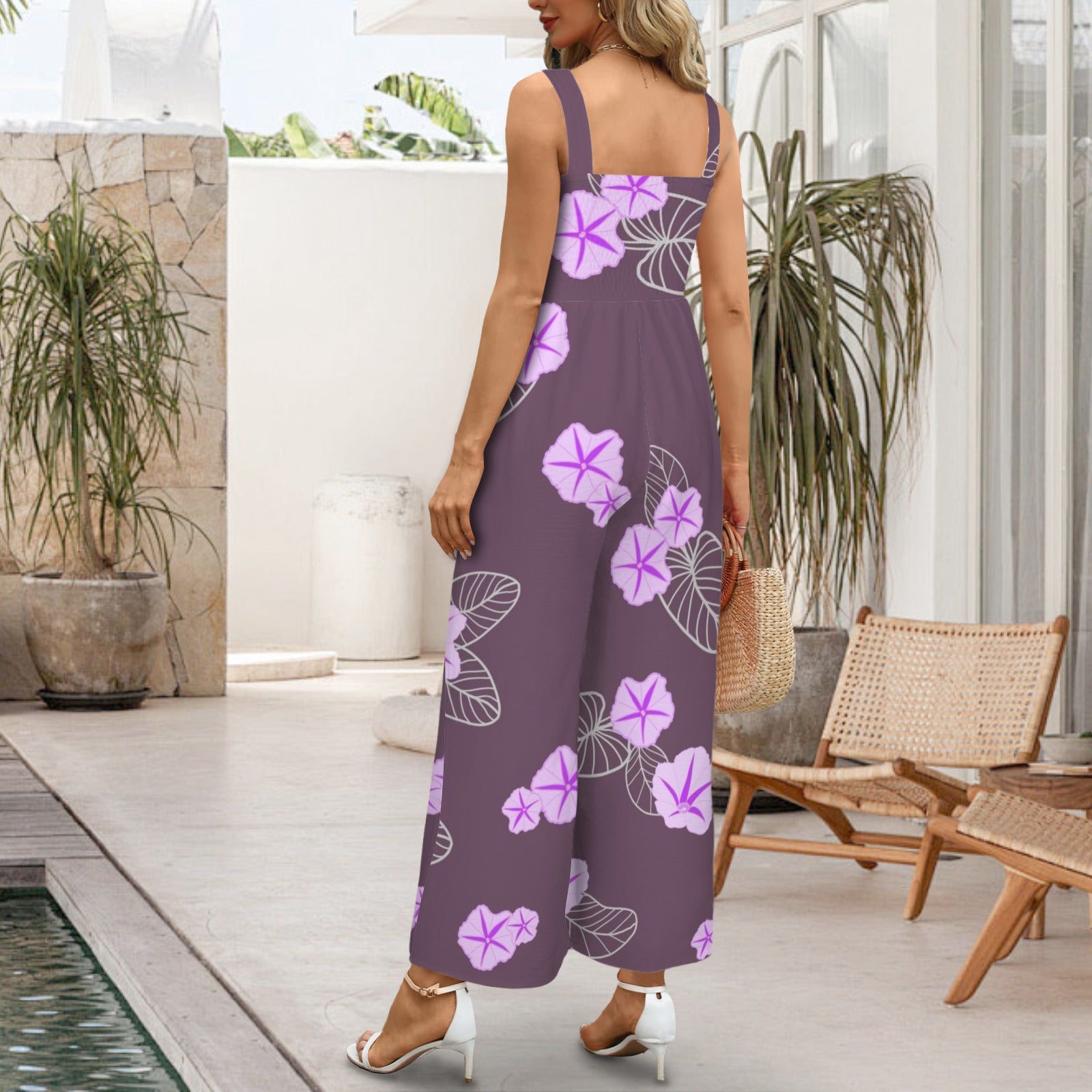 Kilihau Pohuehue sleeveless wide leg jumpsuit