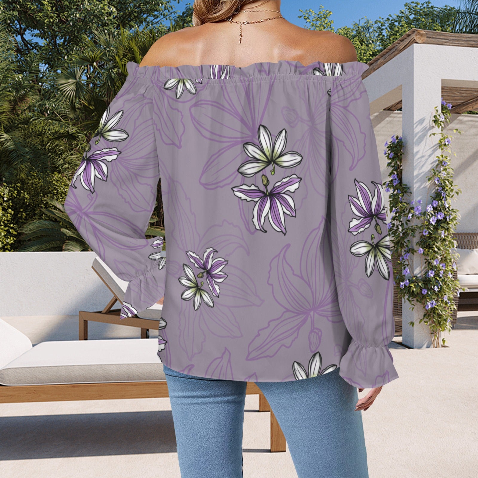 Kamalei Blouse in Naupaka - Lavender