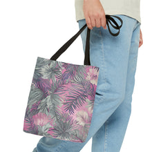 Load image into Gallery viewer, Hawaiian Tropical Print Soft Pink Tote Bag