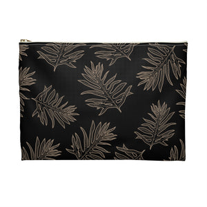 Lauae Fern - Black and Taupe Accessory Zip Pouch