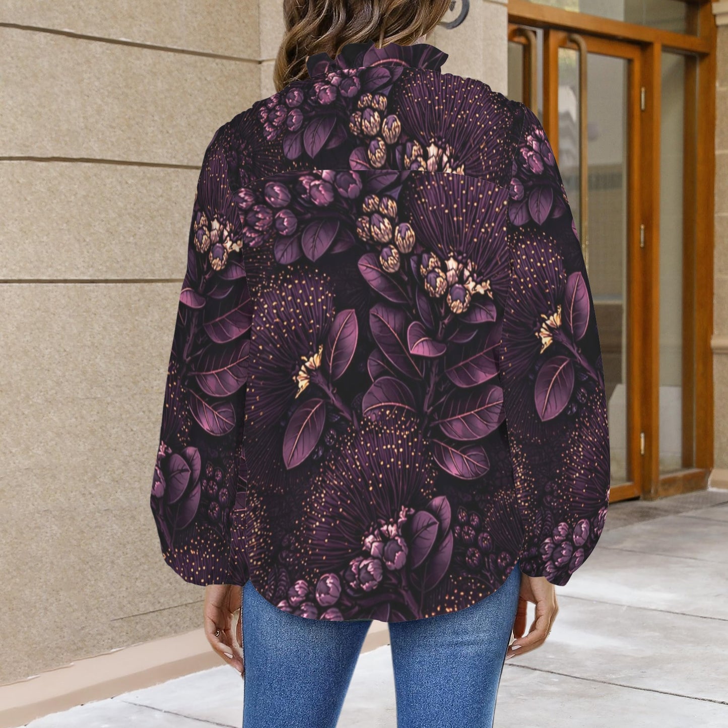 Mālie Blouse in phia - purple