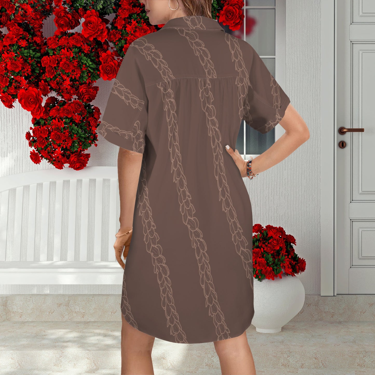 Nani Button Down Dress - Pakalana Mocha