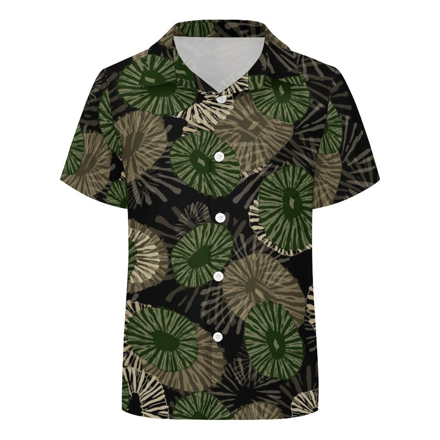 'Opihi Camouflage Hawaiian Print - Keiki Aloha Shirt