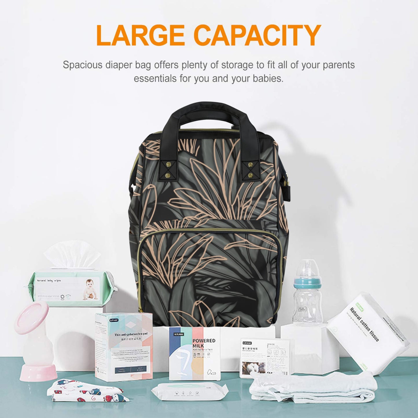 La'i Ti-Leaf Hawaiian Print Multi-Function Backpack