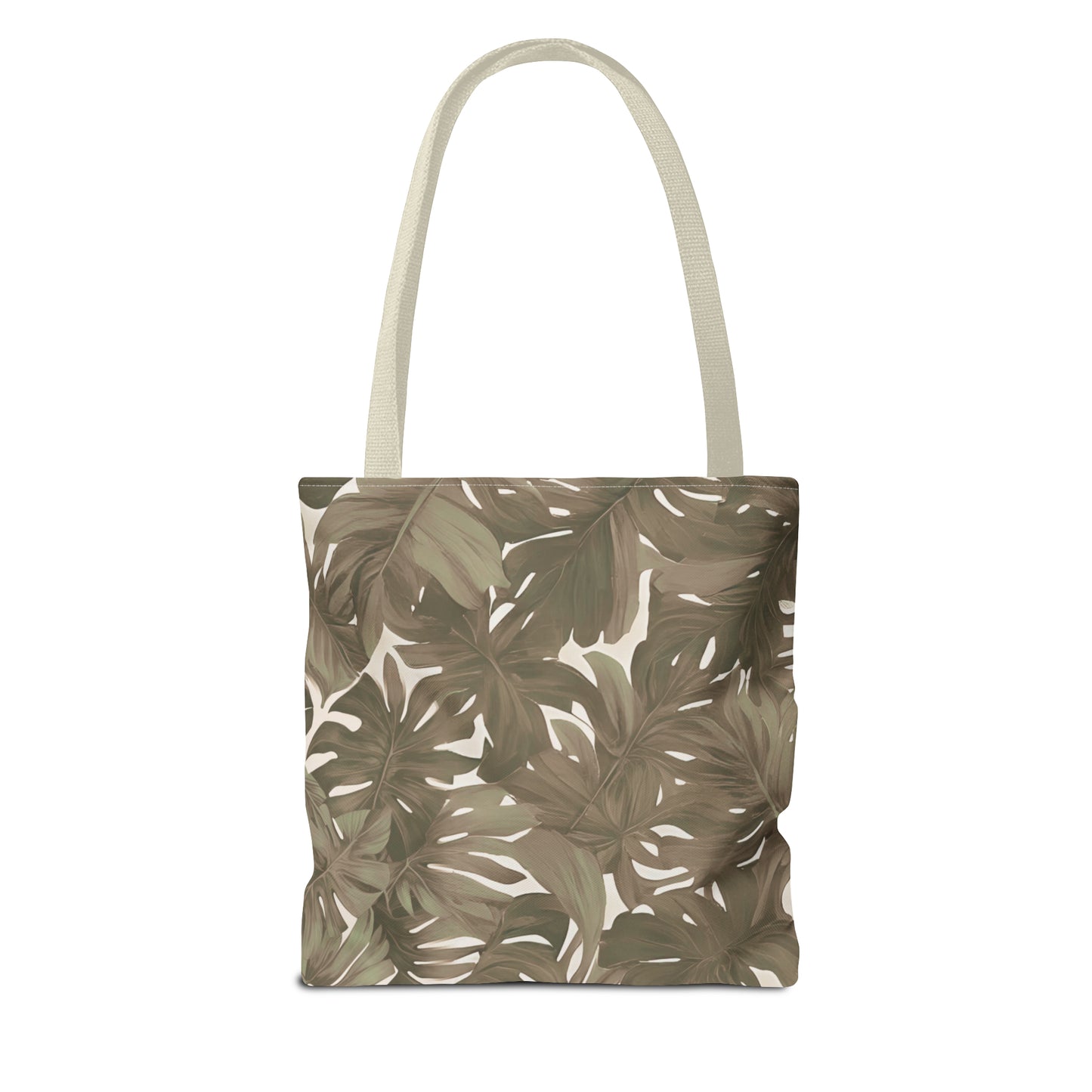 Monstera Tropical Hawaiian Print Neutral Tote Bag