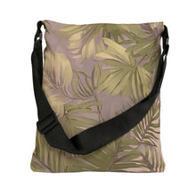 Load image into Gallery viewer, Hawaiian Tropical Print Soft Tones Adjustable Tote Bag